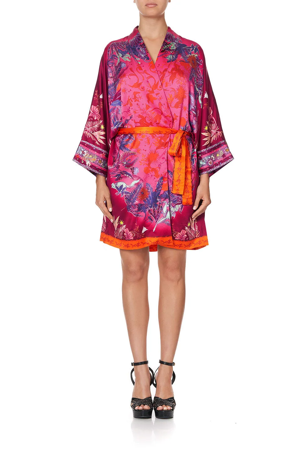 ROBE WITH NARROW COLLAR TROPIC OF NEON