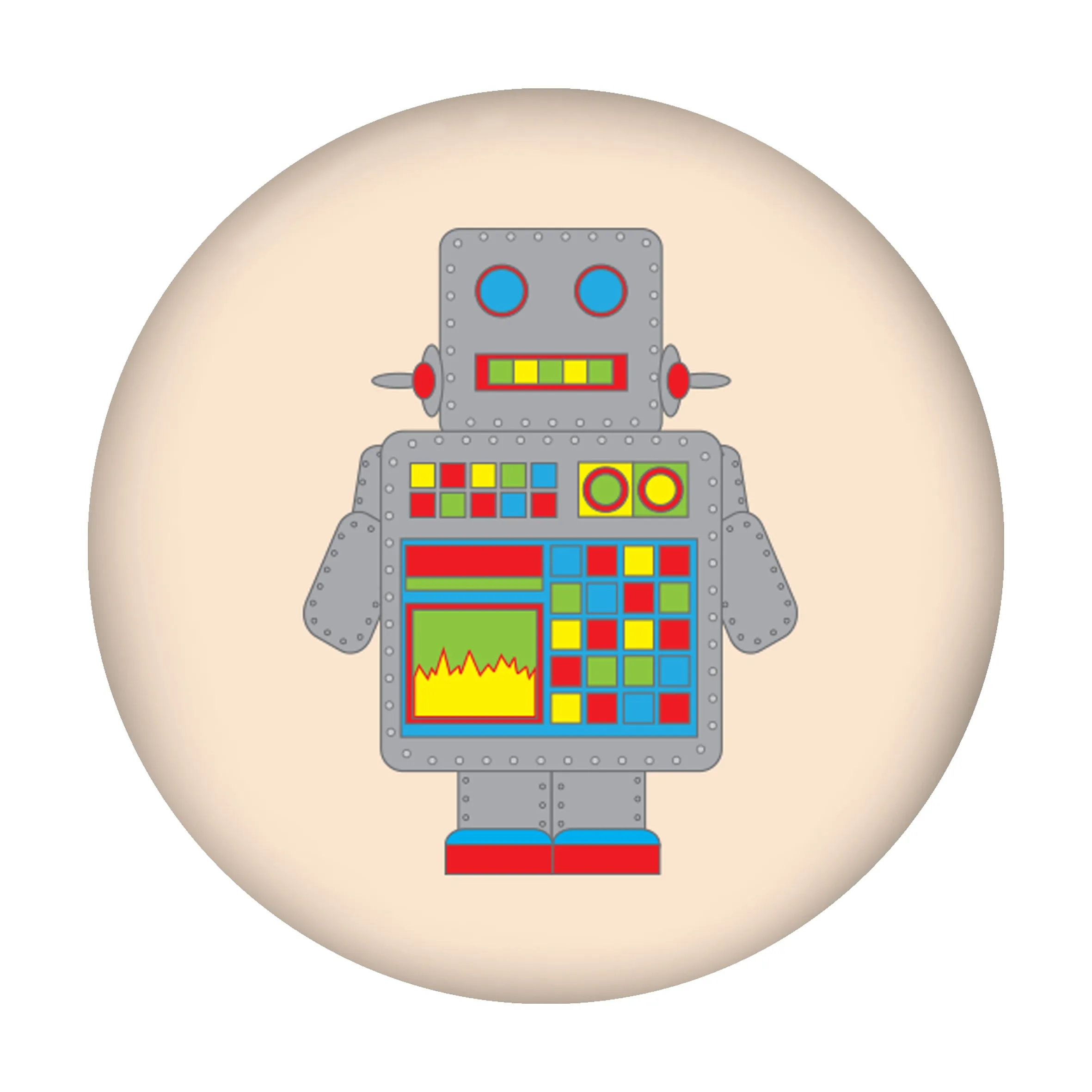 Robot - Button Badge