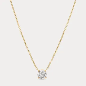 Round Solitaire Necklace