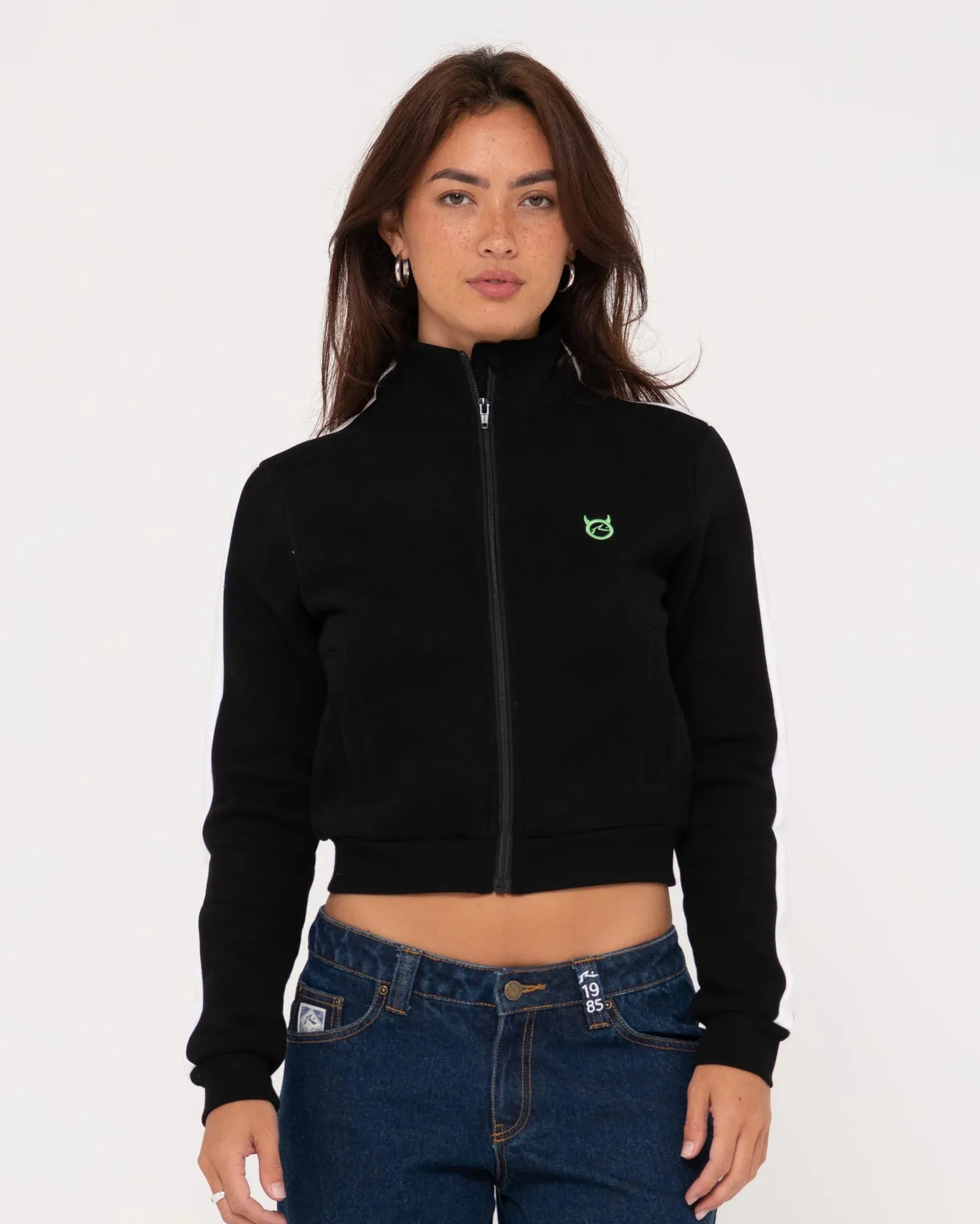 Rusty Norty Long Sleeve Zip Through Fleece