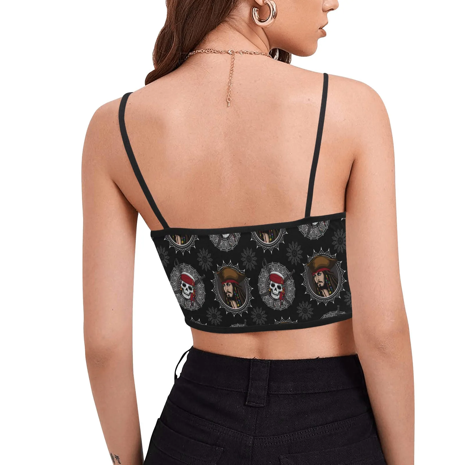 Savy Women's Spaghetti Strap Crop Top