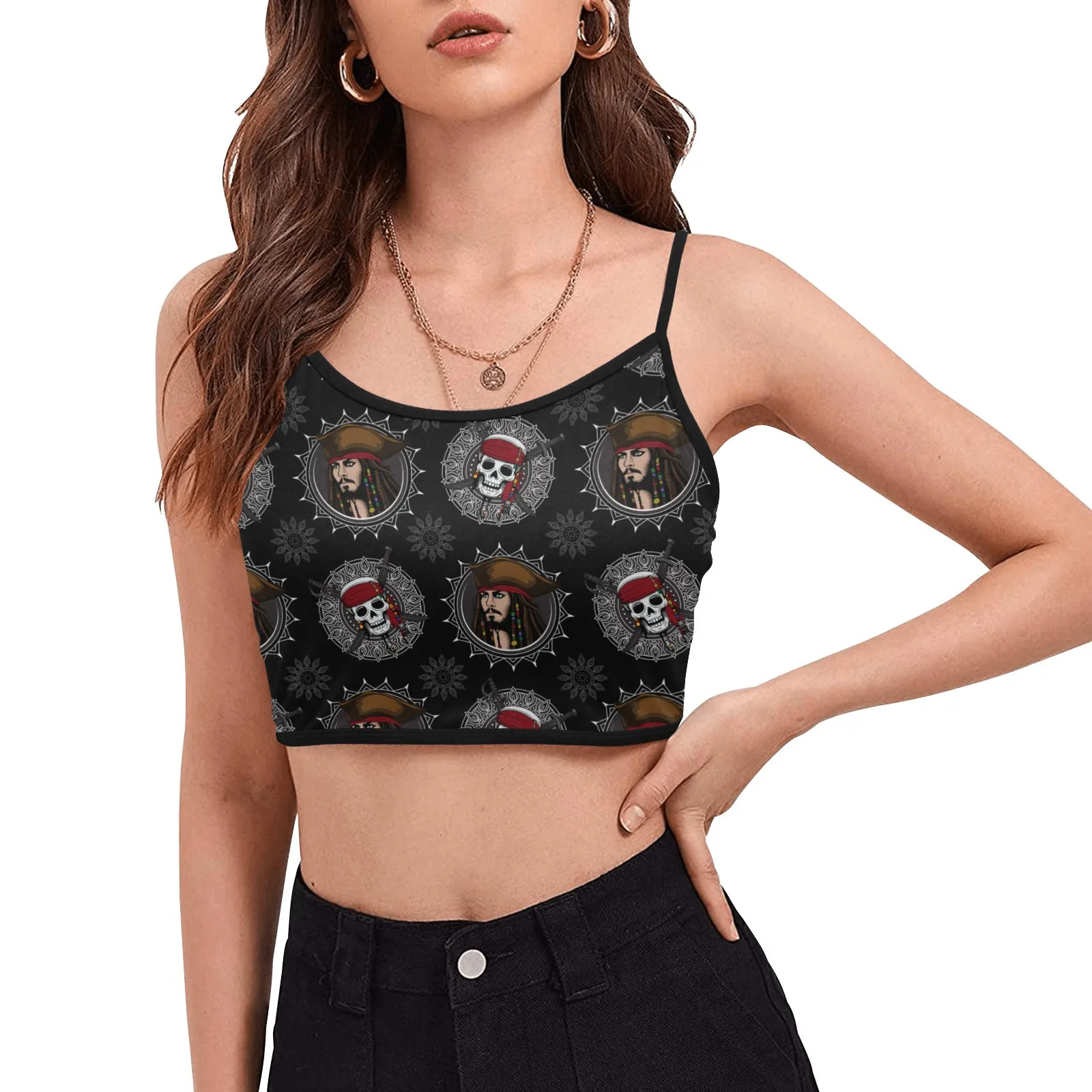 Savy Women's Spaghetti Strap Crop Top