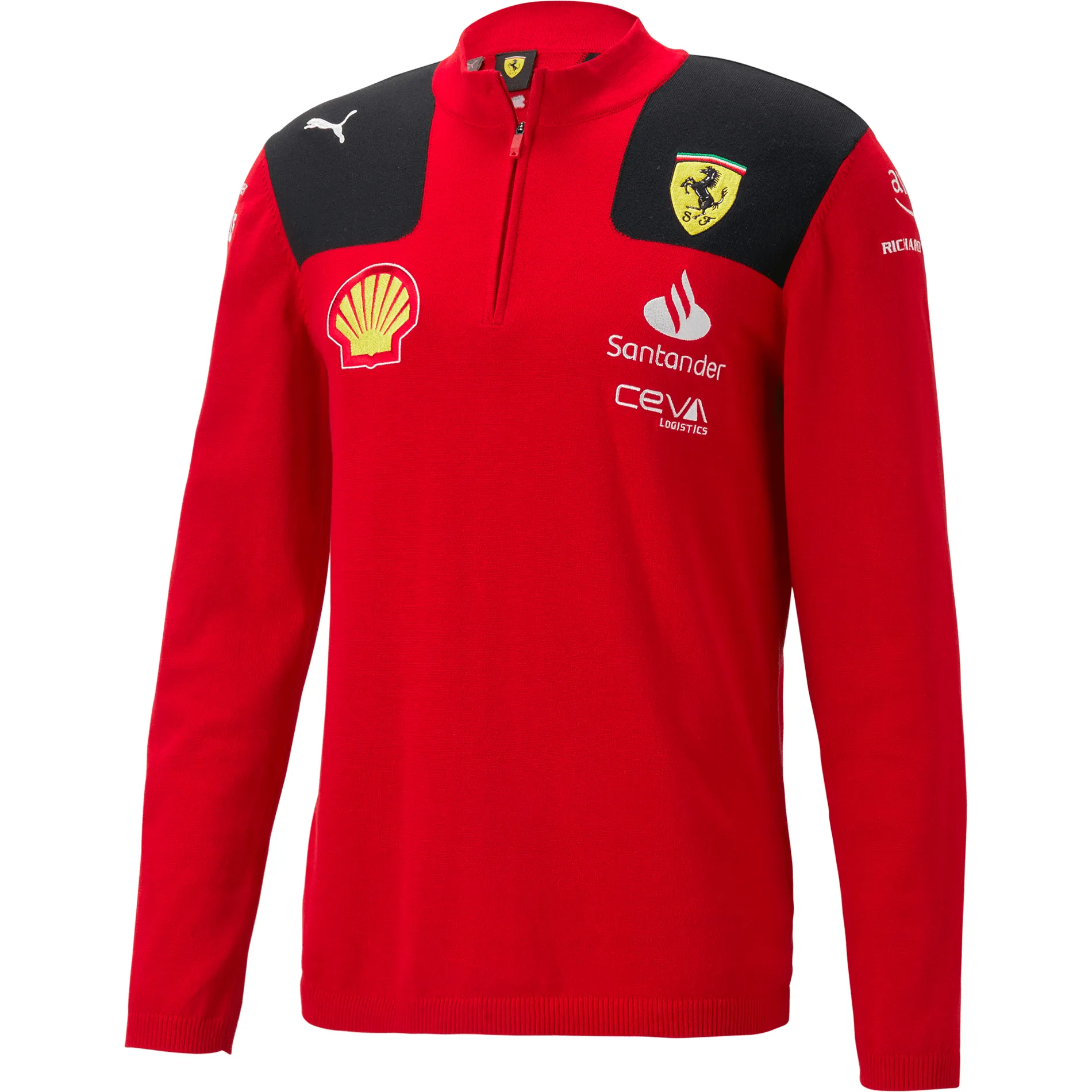 Scuderia Ferrari F1 Men's 2023 1/4 Zip Sweatshirt