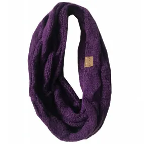 SF-800 DARK PURPLE Infinity Scarf