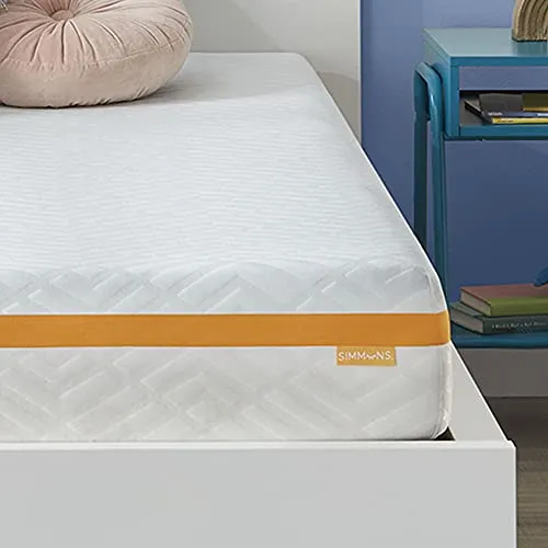 Simmons - Gel Memory Foam Mattress - 10 Inch, King Size, Medium Feel, Motion Isolating, Moisture Wicking Cover, CertiPur-US Certified, 100-Night Trial