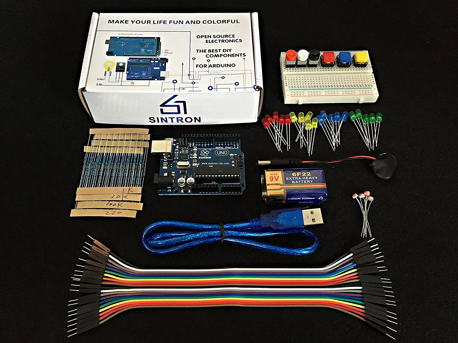 [Sintron] UNO R3 Light Starter Kit   PDF Study Files for Arduino AVR MCU learner