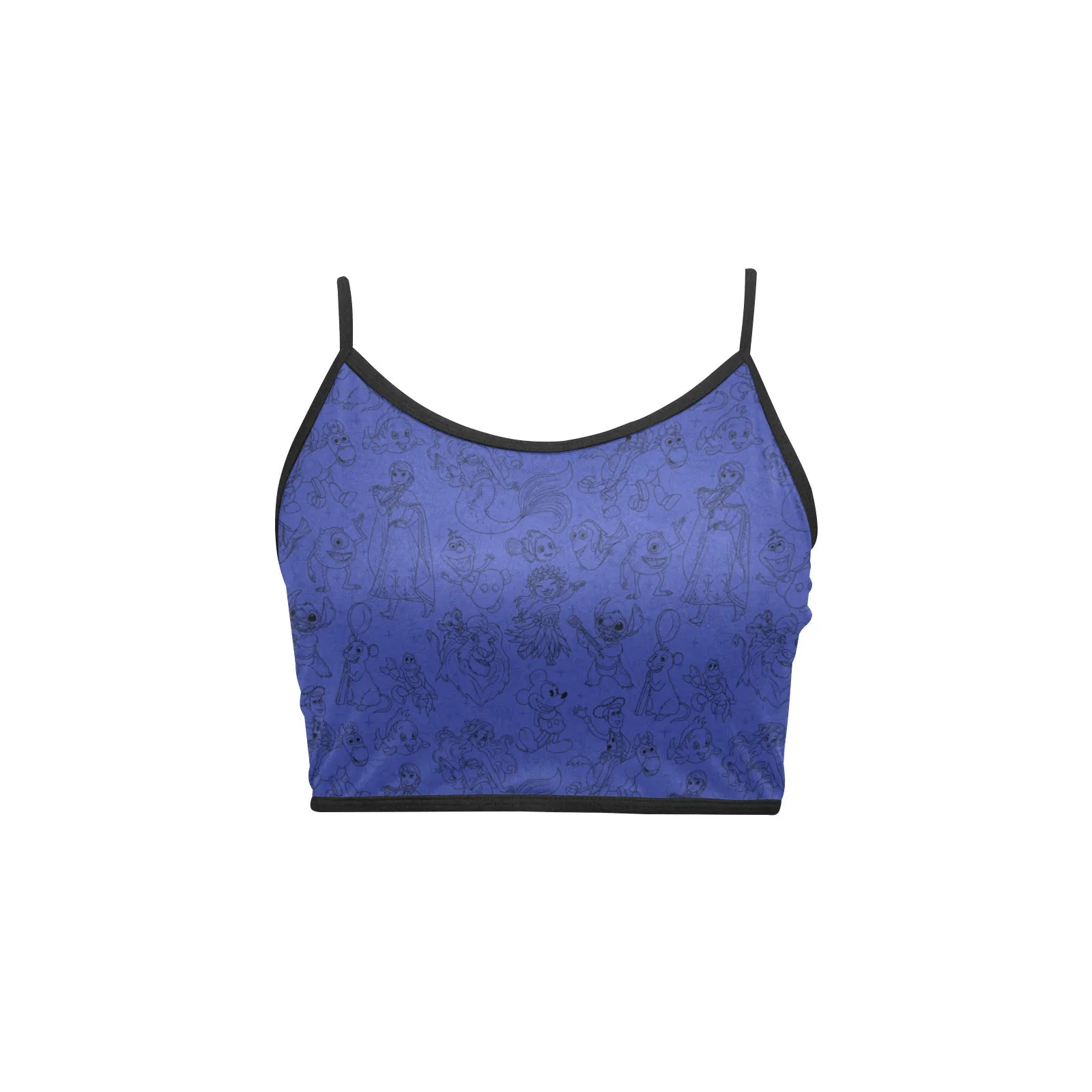 Sketches Women's Spaghetti Strap Crop Top