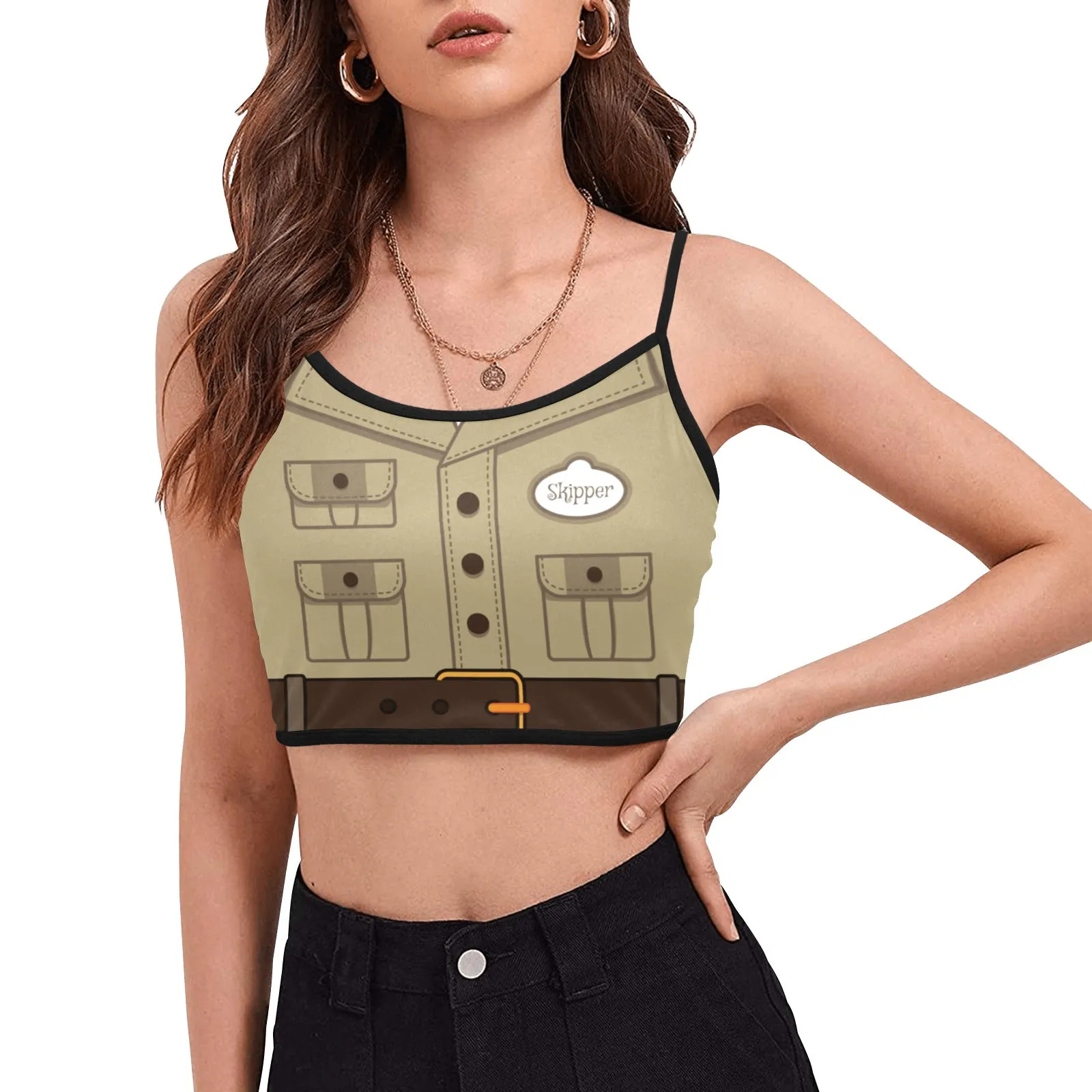 Skipper Women's Spaghetti Strap Crop Top