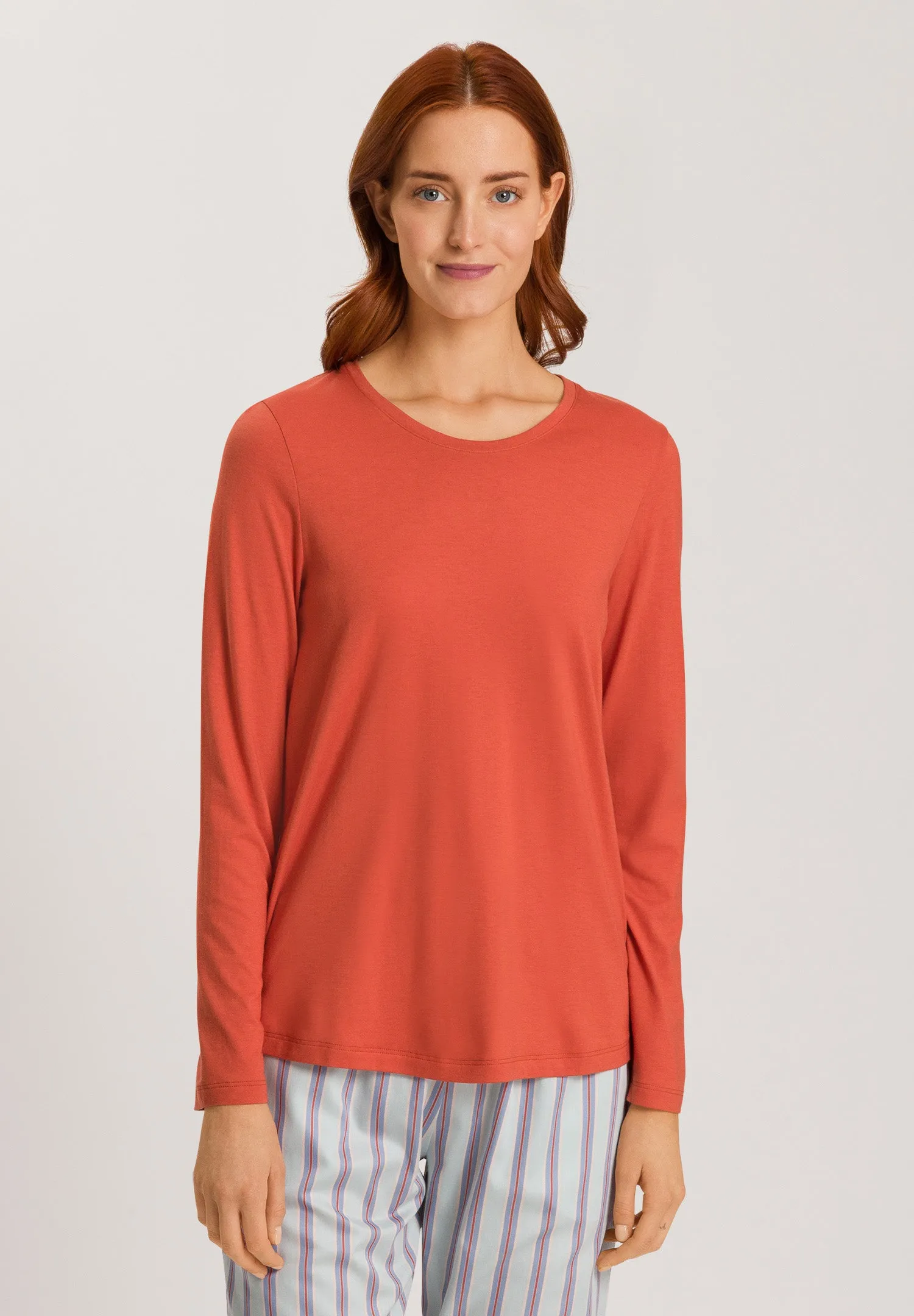 Sleep And Lounge Relaxed Round Neck Top | Ripe Apple 74844-2293