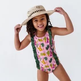 Spot On Cheetah Girls Swimsuit With Ruffle