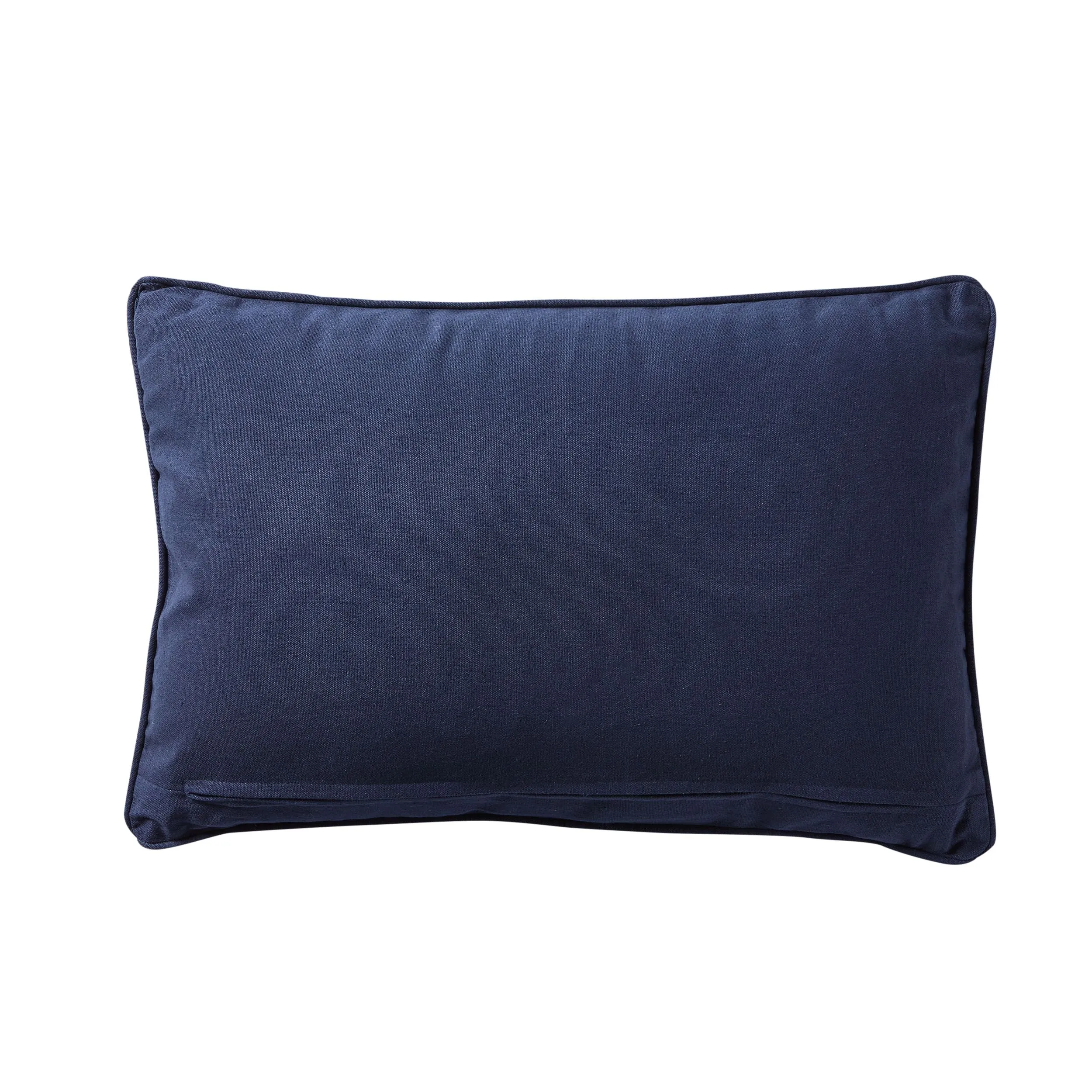 Stitch Indigo Embroidered Crane Cushion 40x60cm