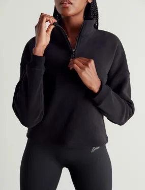 Supersoft 1/4 Zip Fleece - Blackout