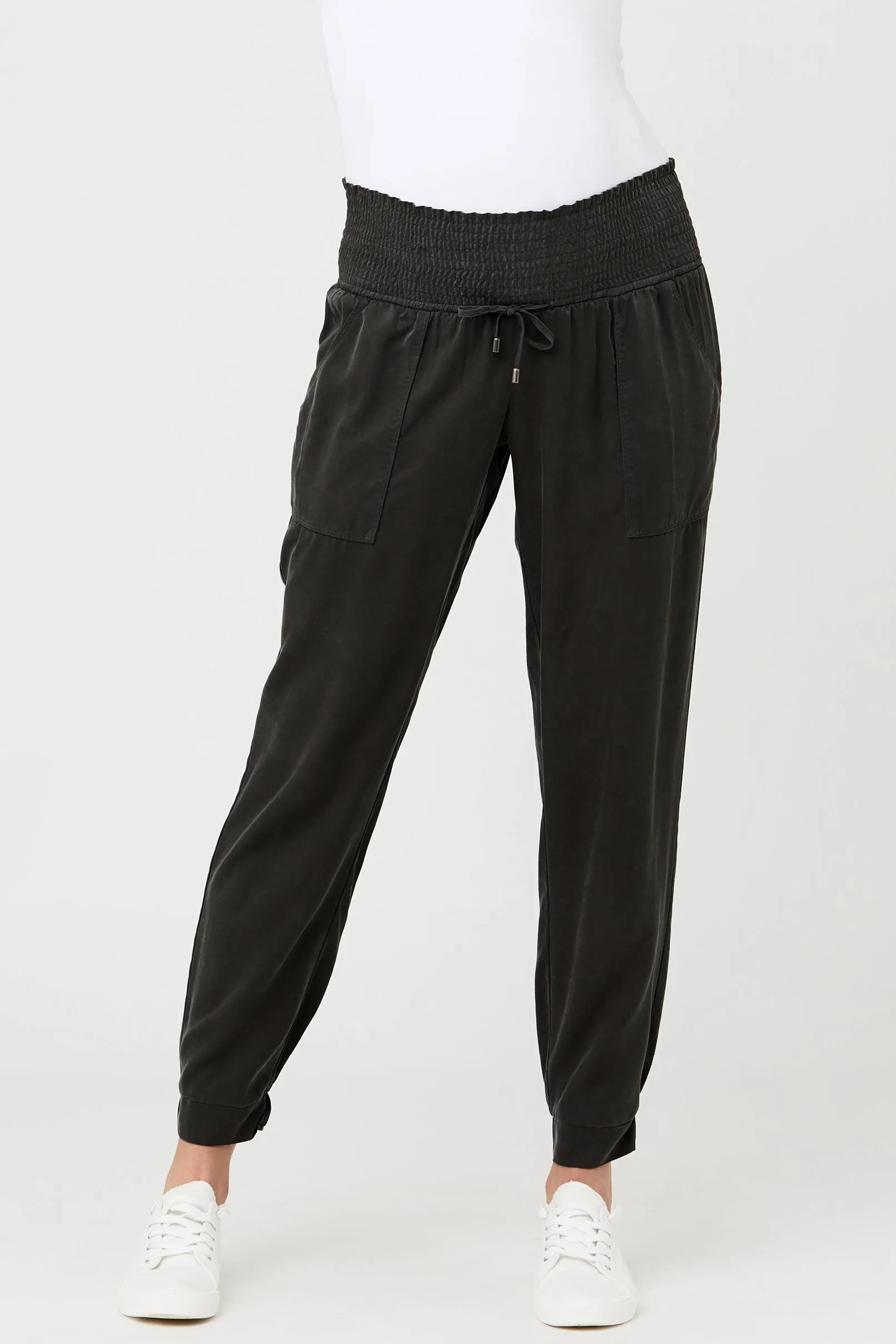 Sustainable Tencel Off Duty Pant Black Ripe