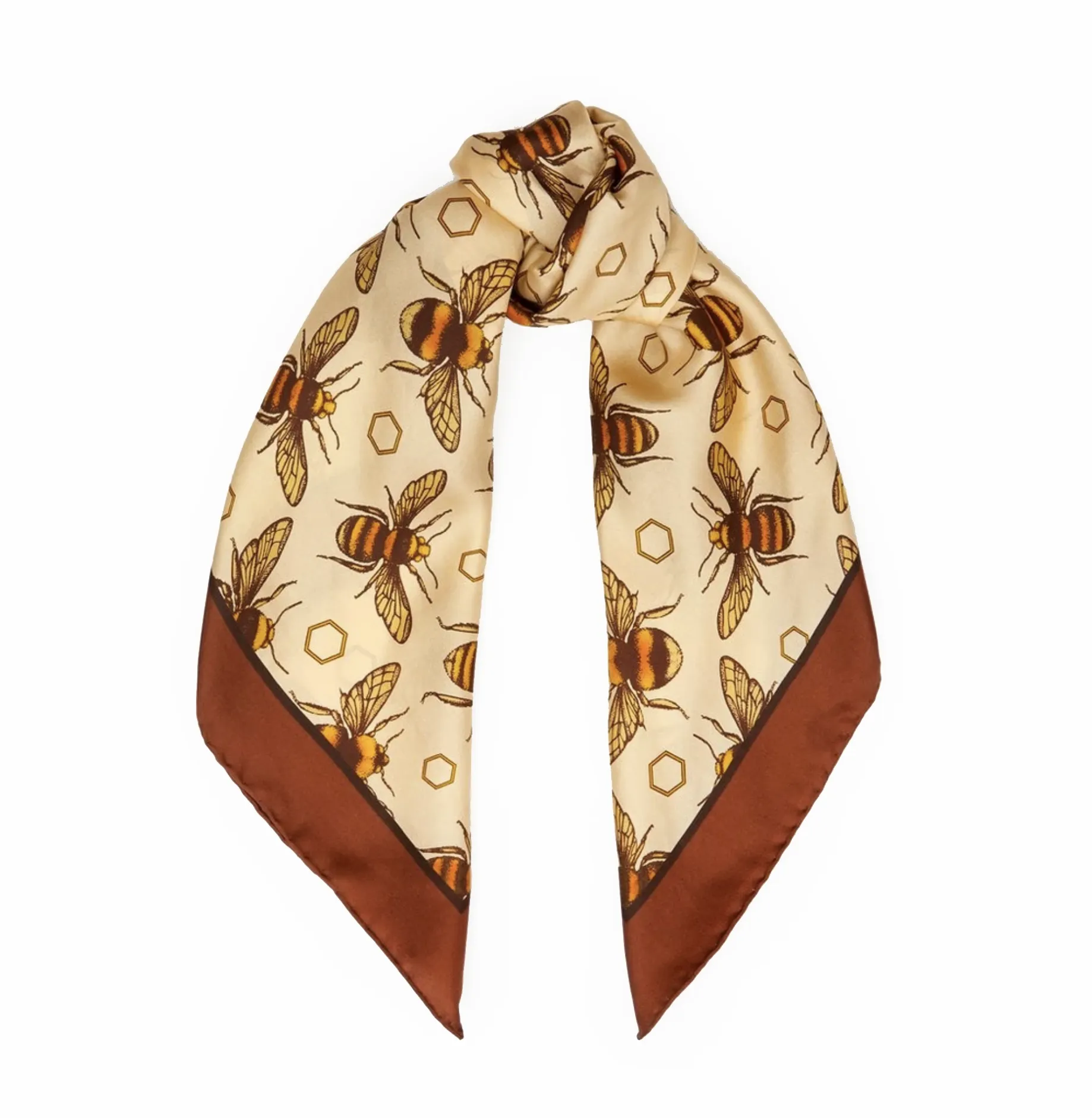 The British Bee Neckerchief | 45x45cm