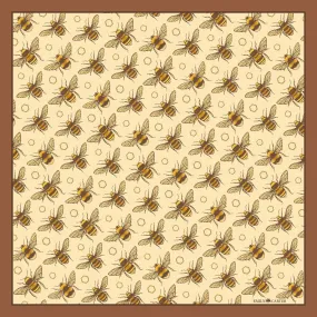 The British Bee Neckerchief | 45x45cm