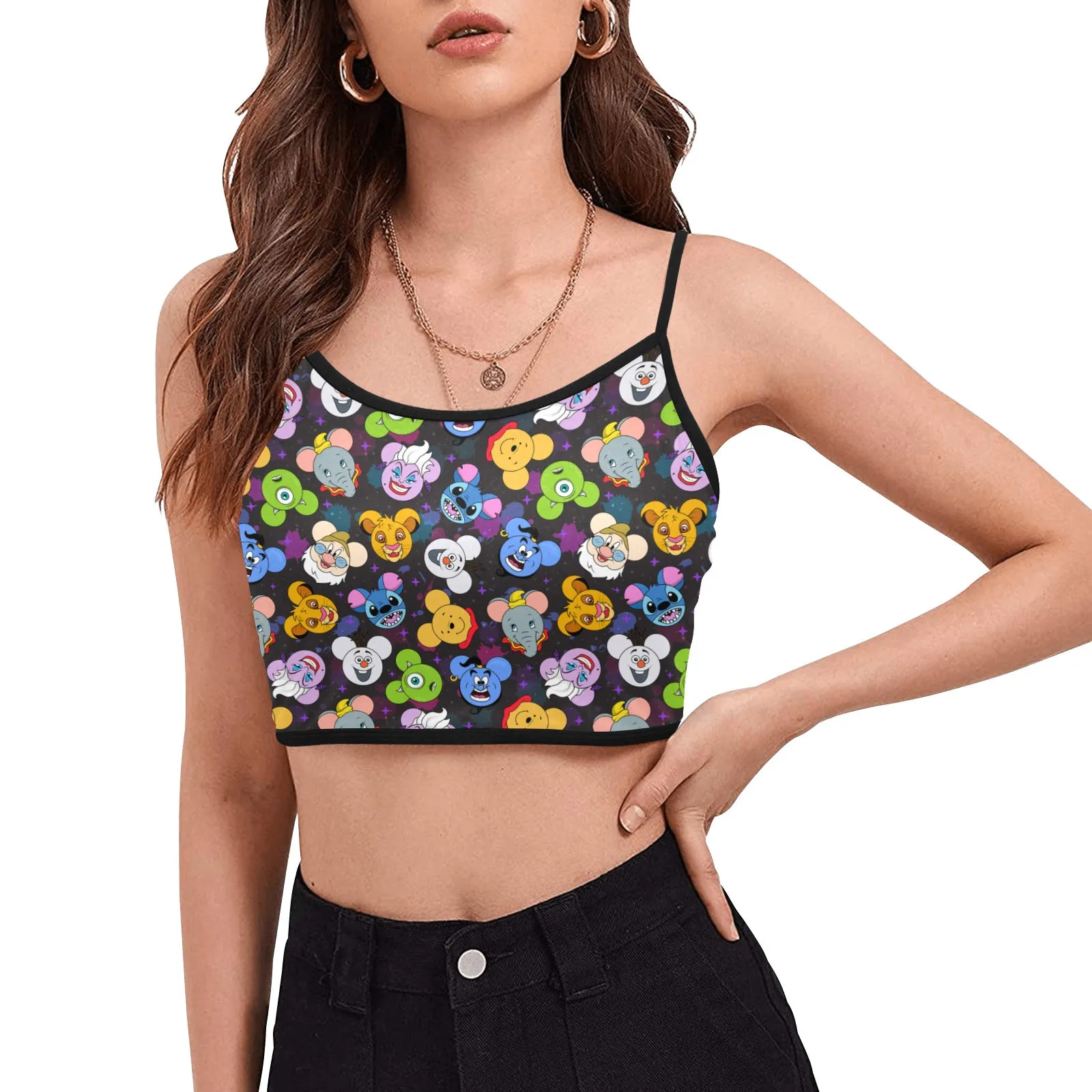 The Magical Gang Women's Spaghetti Strap Crop Top