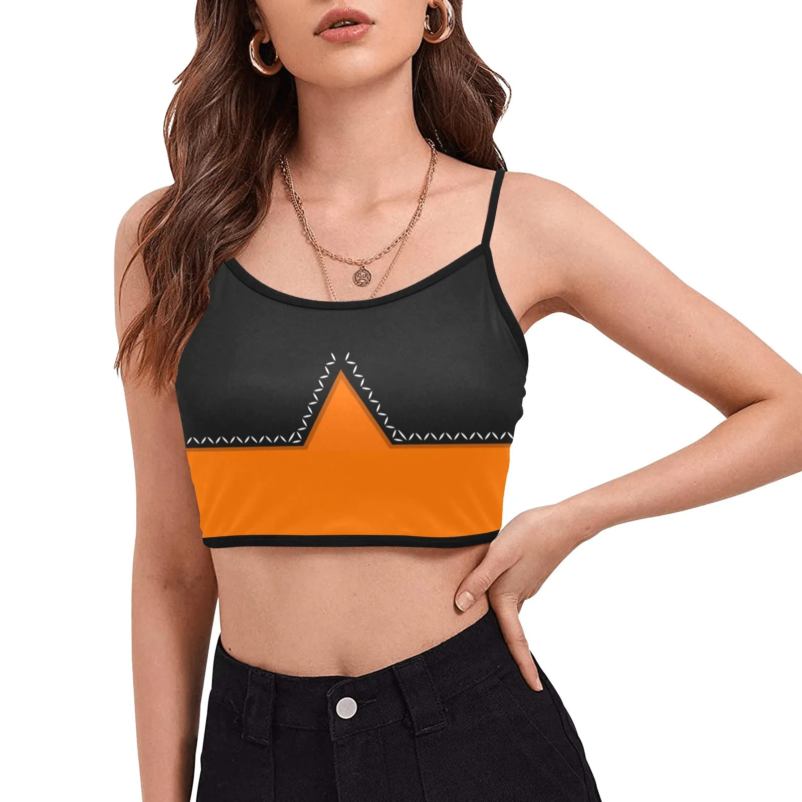 Tigger Women's Spaghetti Strap Crop Top