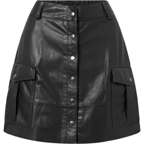 Trendy Dawn leather skirt / 51078 - Black (Nero)