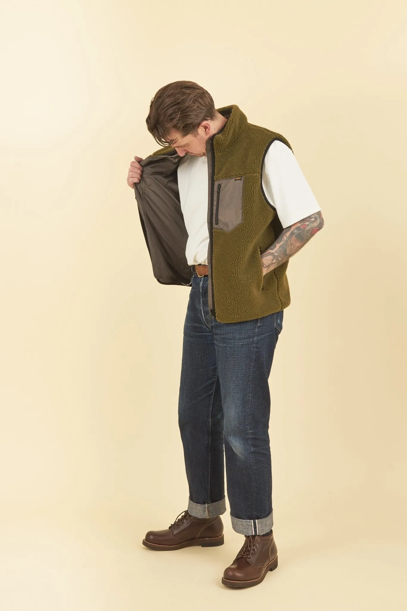 Trophy Clothing Reversible Mountain Vest - Olive/Charcoal