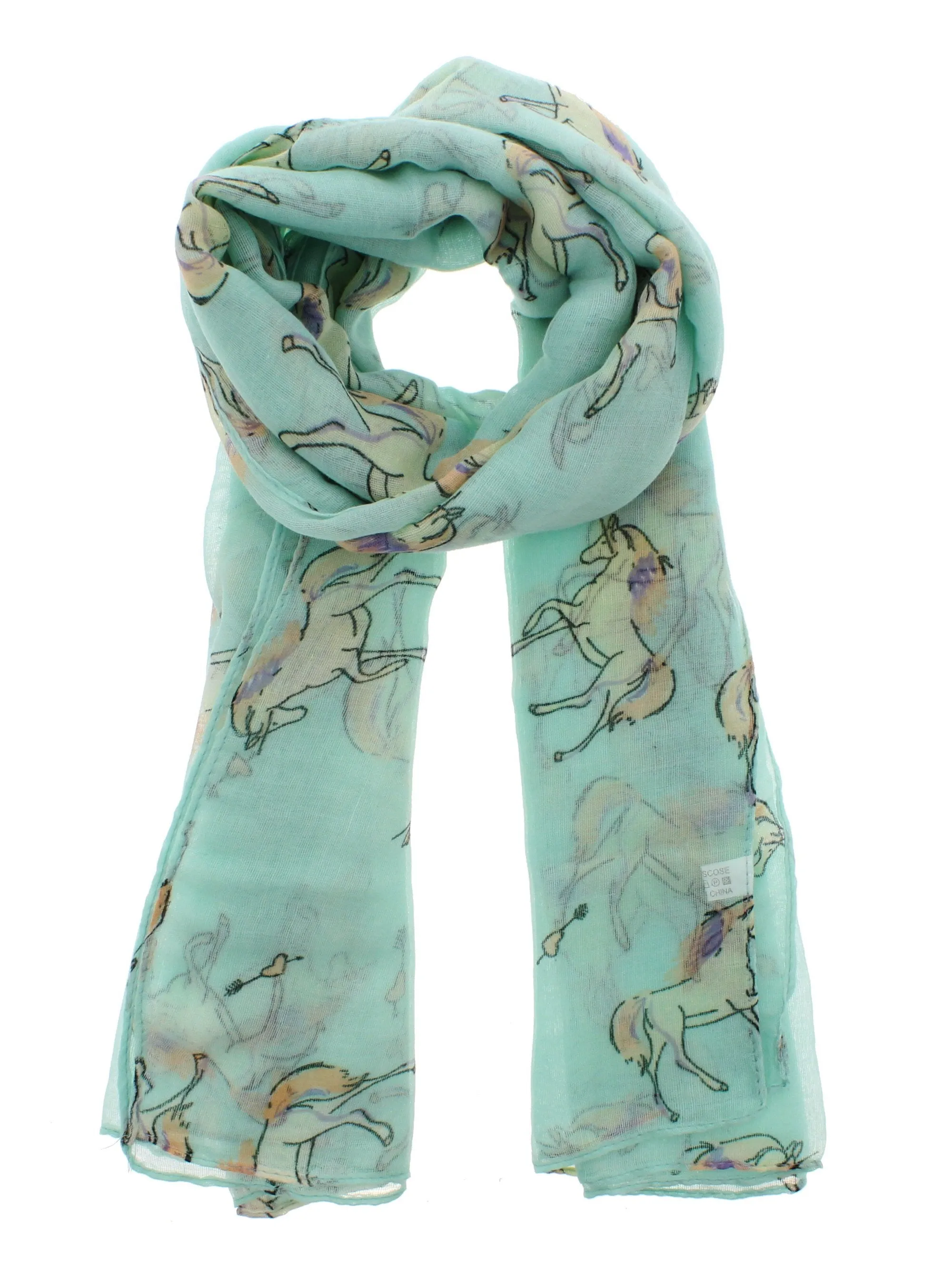 Unicorn Print Scarf