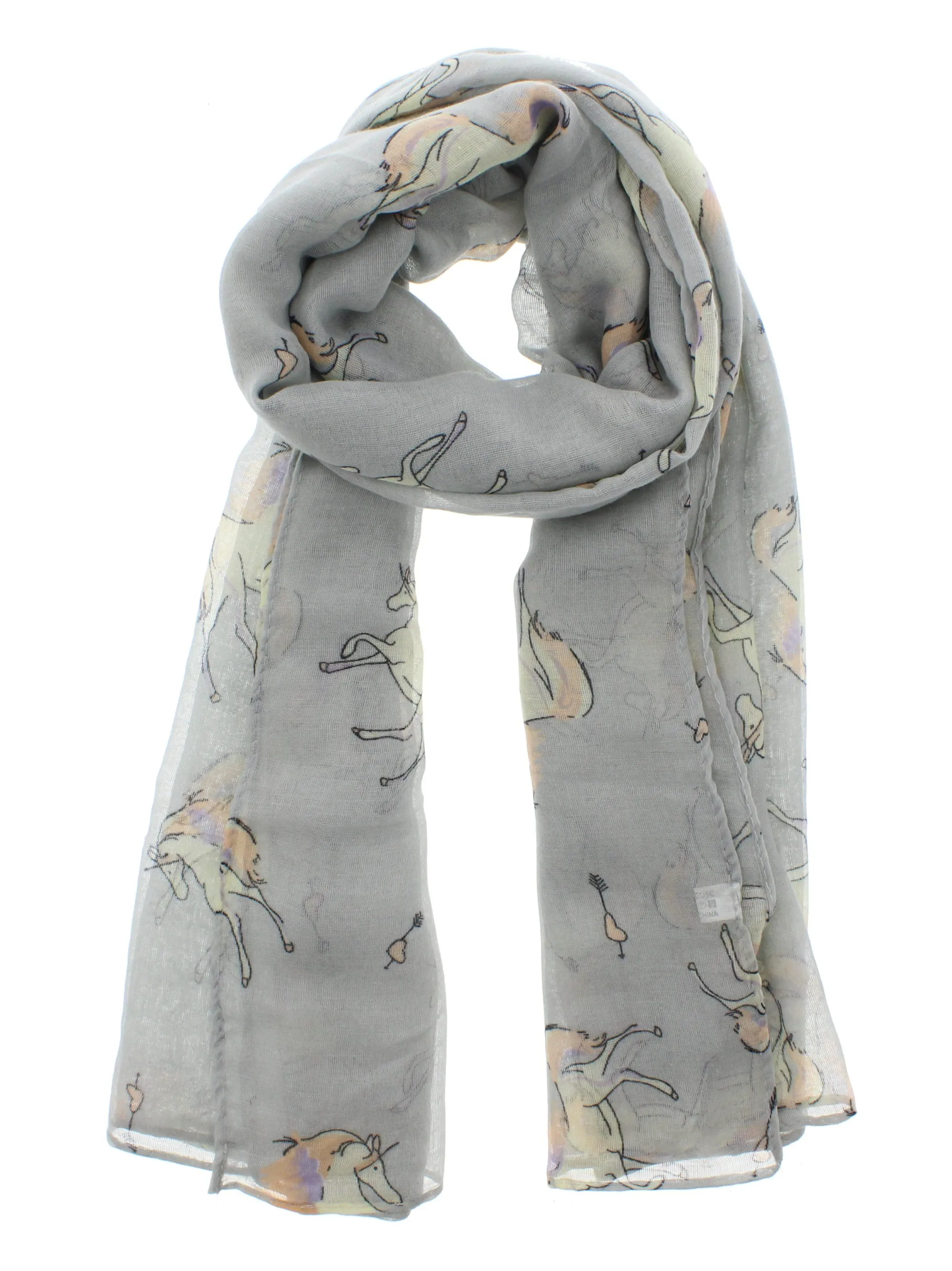 Unicorn Print Scarf