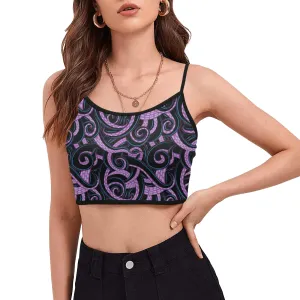 Ursula Tentacles Women's Spaghetti Strap Crop Top