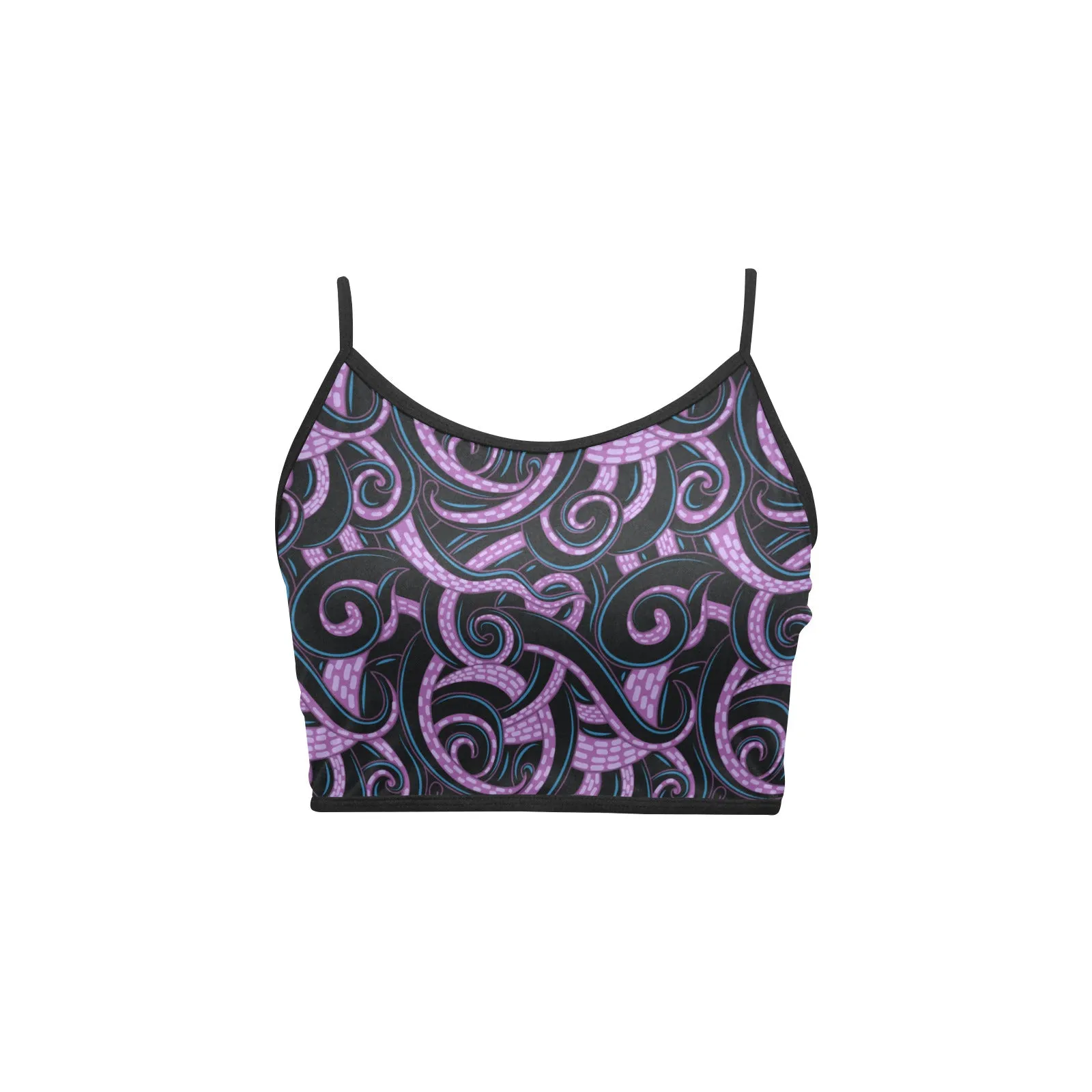 Ursula Tentacles Women's Spaghetti Strap Crop Top