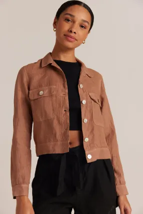 Utility Cropped Jacket - Desert Brown