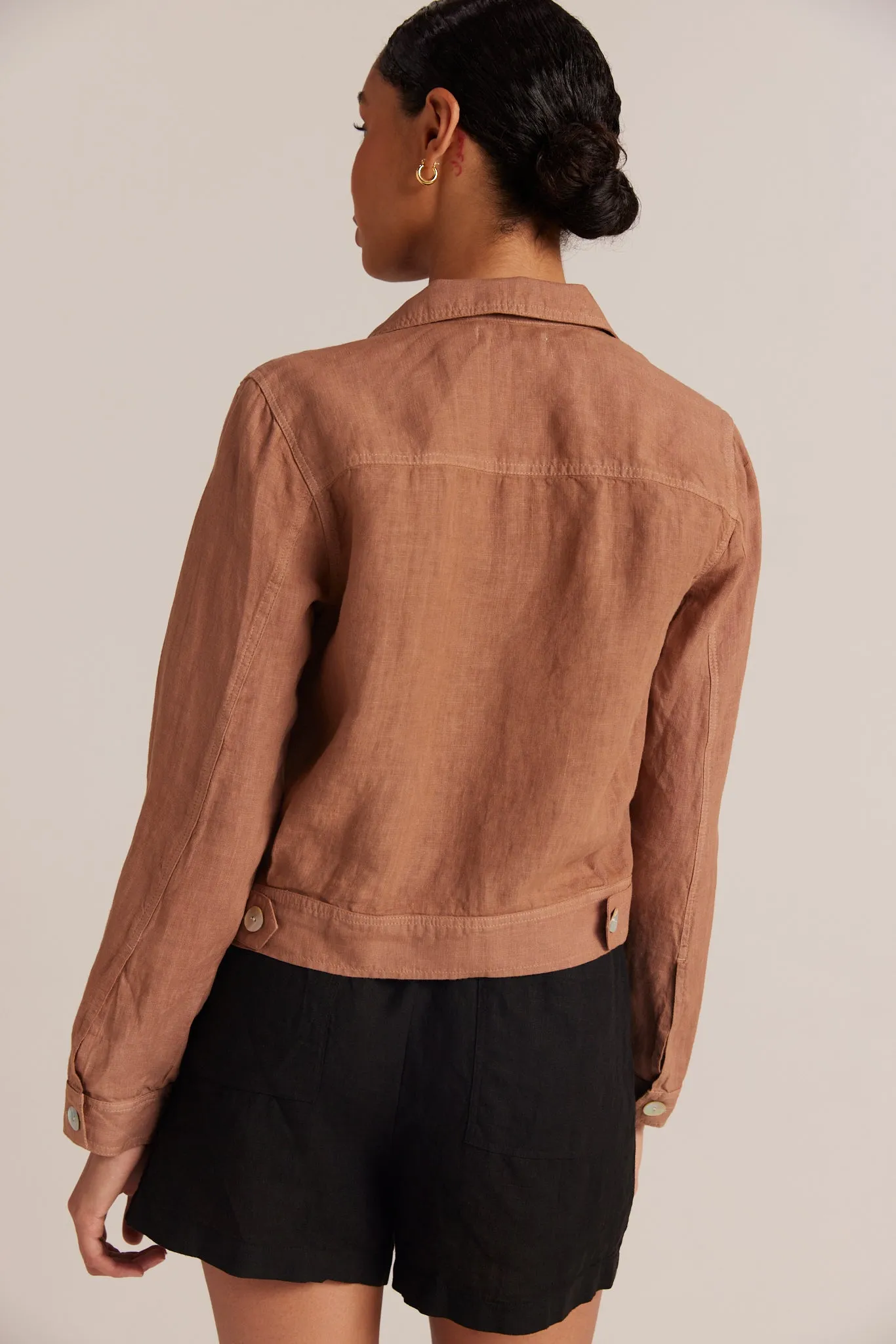 Utility Cropped Jacket - Desert Brown