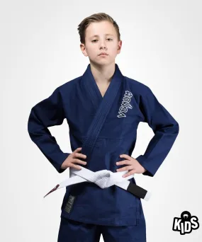 Venum Contender Kids BJJ Gi (Free white belt included) - Navy blue