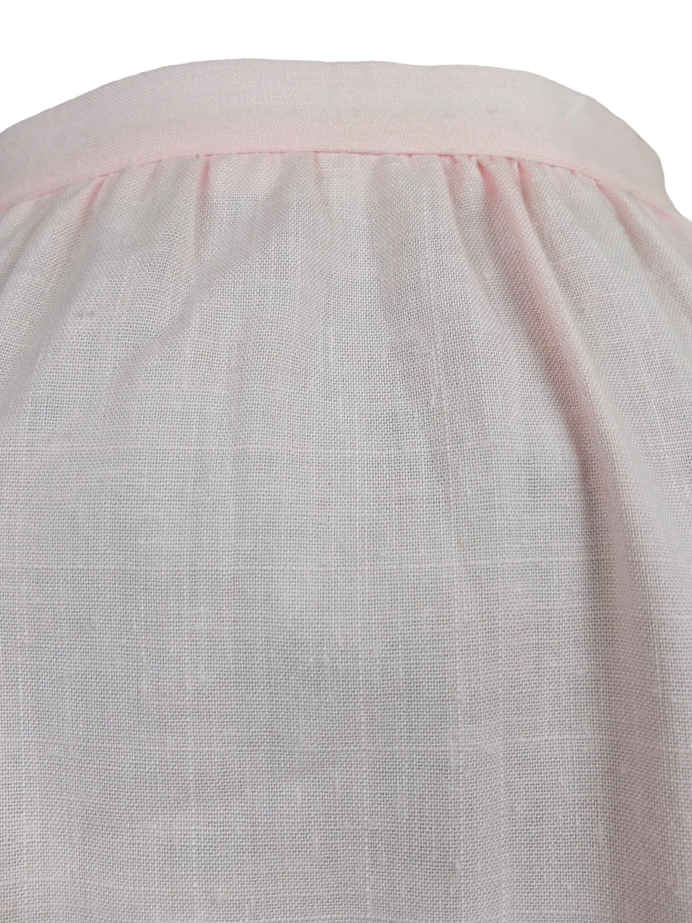 Vintage 60s Mod Pinup Rockabilly Pastel Pink Cotton & Wool Blend High Waisted Side Zip Straight Midi Pencil Skirt