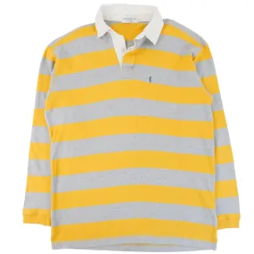 Vintage YSL Yves Saint Laurent Striped Polo Shirt Size M