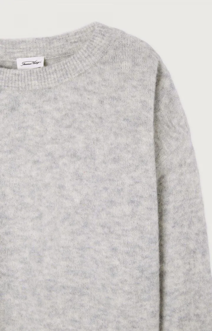 Vitow Jumper in Light Grey Melange