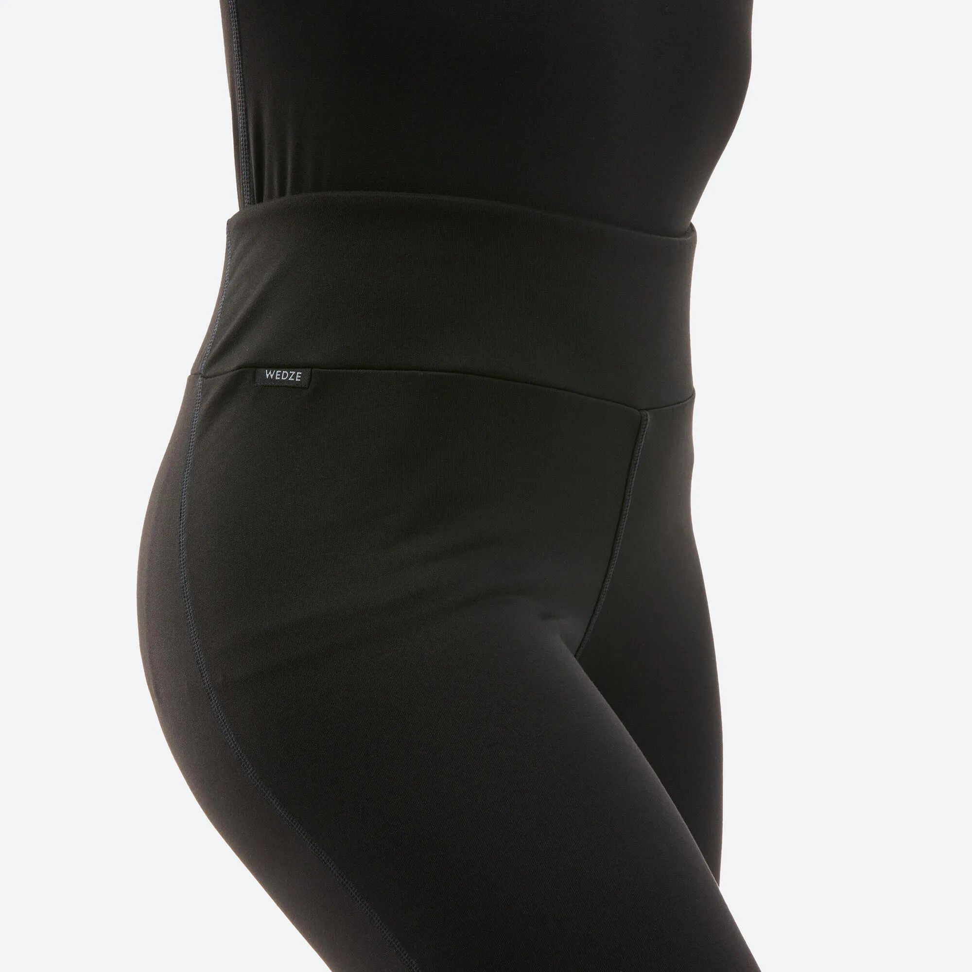 Wedze Women's Ski Base Layer Bottoms - BL 500 - Black