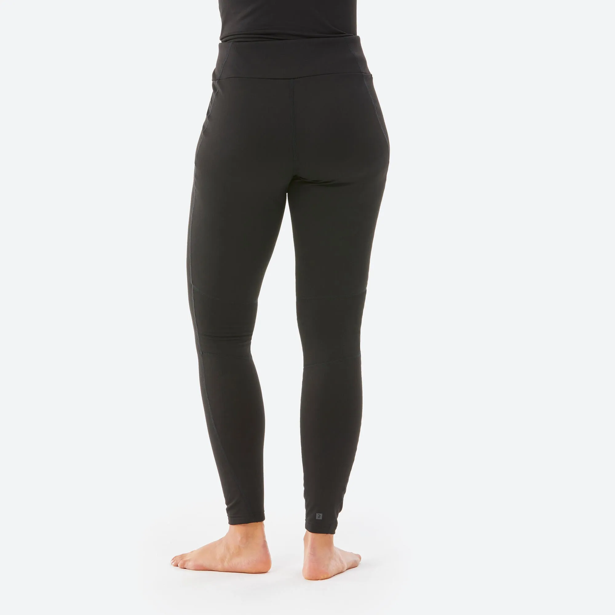 Wedze Women's Ski Base Layer Bottoms - BL 500 - Black