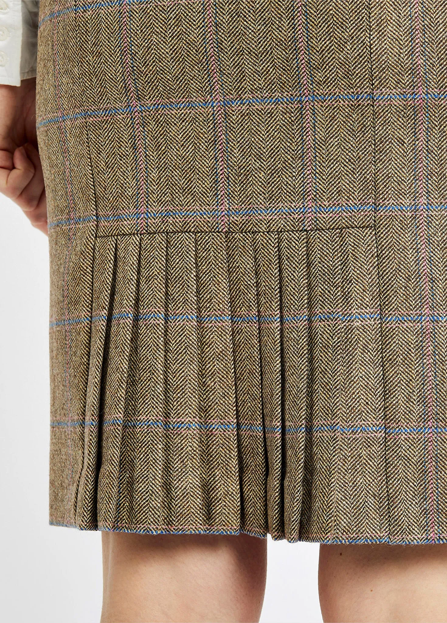 Wisteria Tweed Pencil Skirt - Woodrose