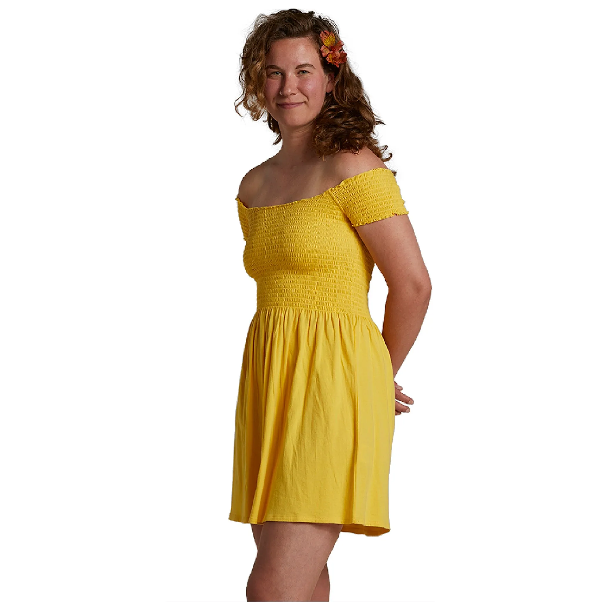 Womens Ami Dress - Pineapple Butter