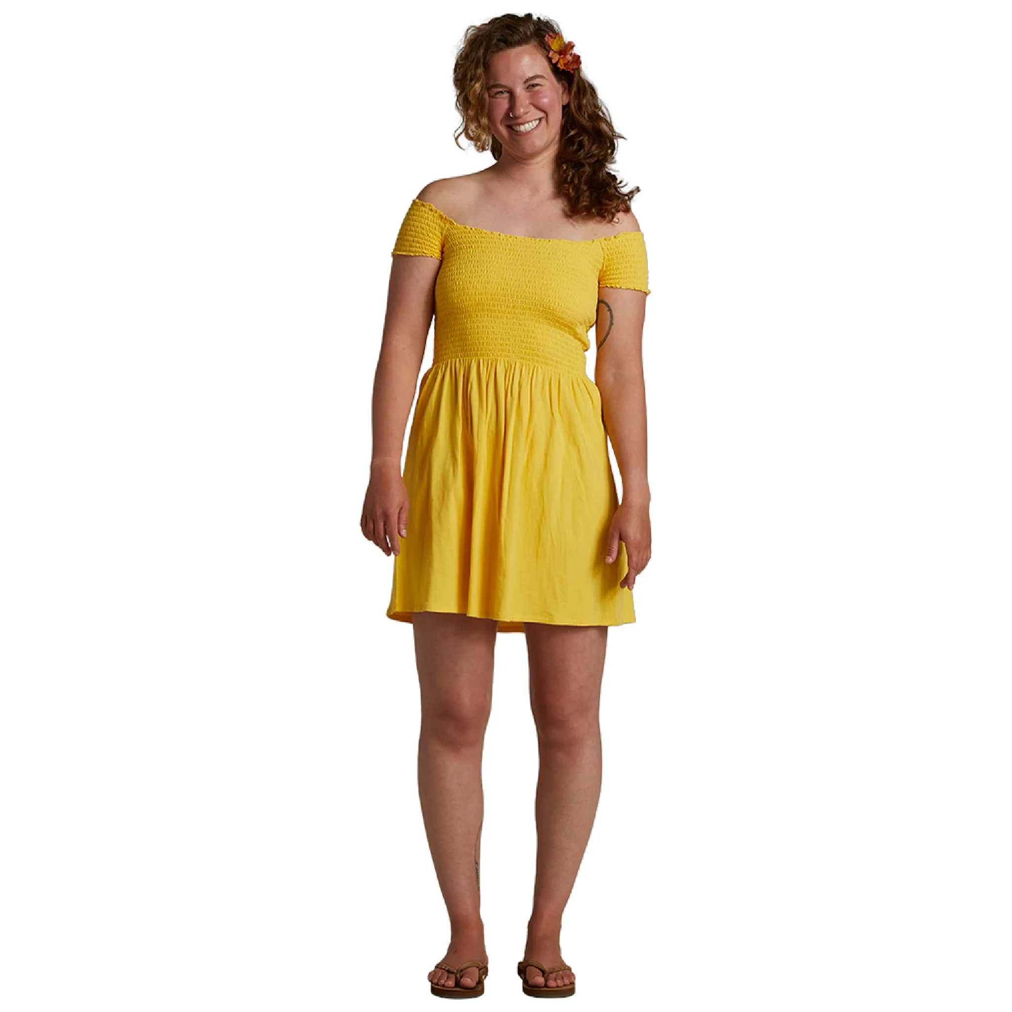 Womens Ami Dress - Pineapple Butter