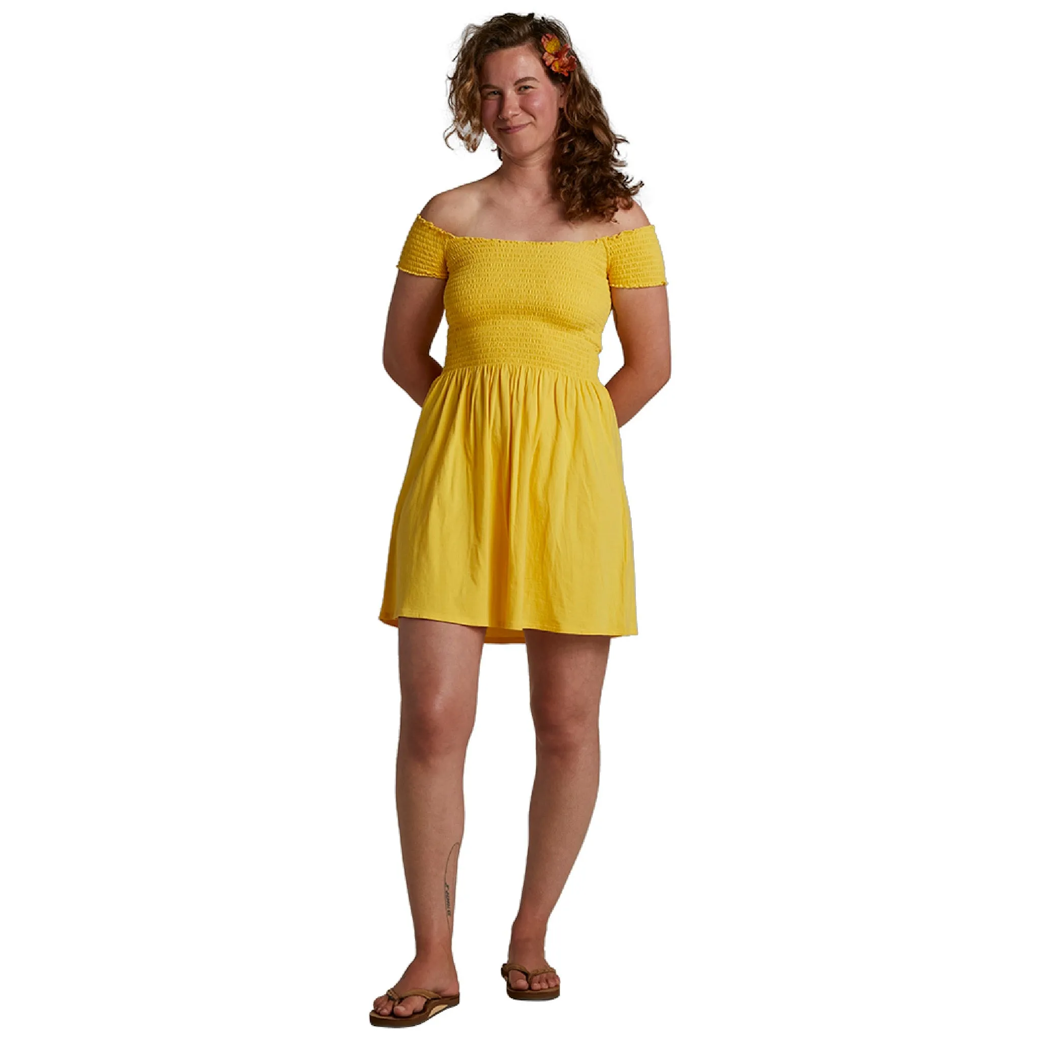 Womens Ami Dress - Pineapple Butter