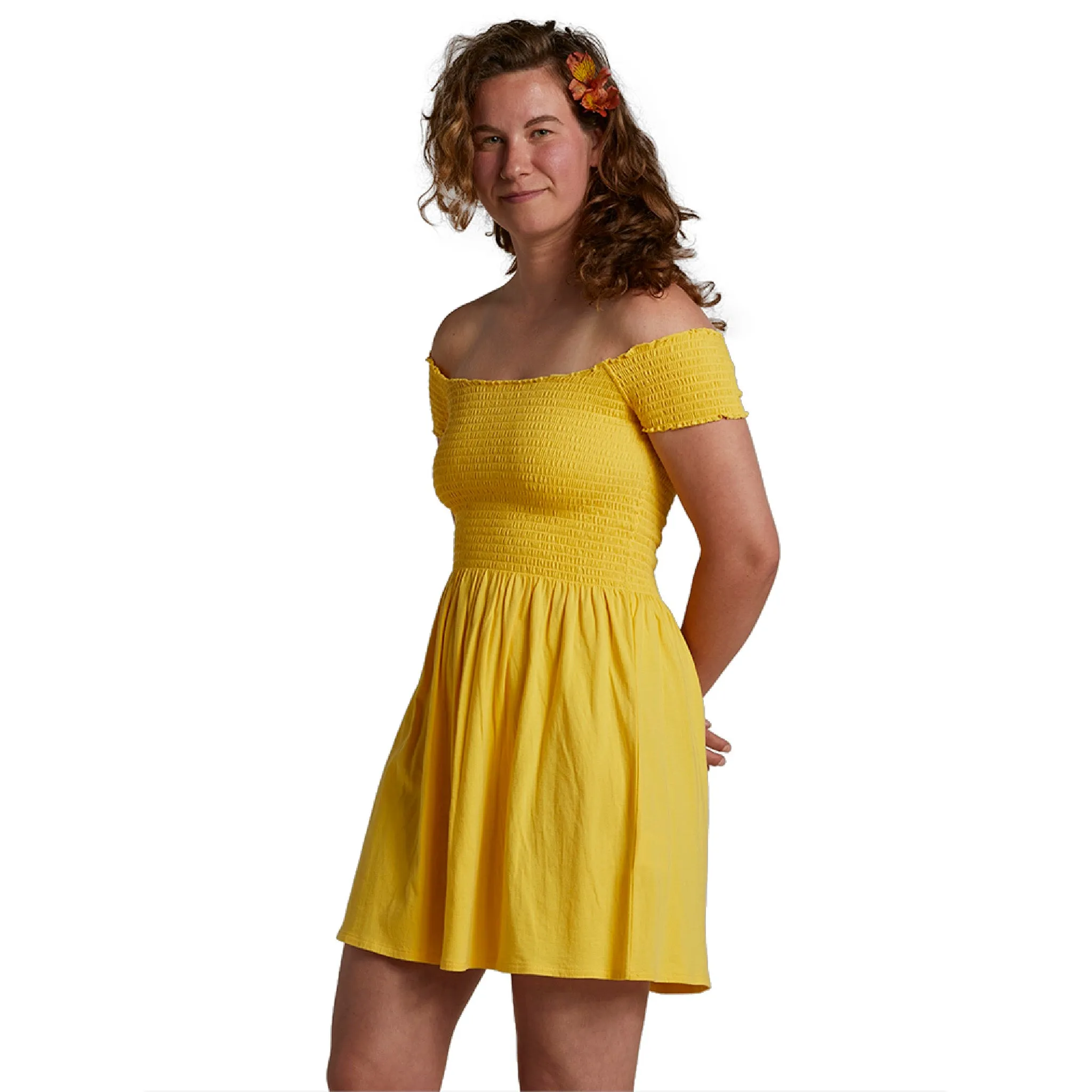 Womens Ami Dress - Pineapple Butter