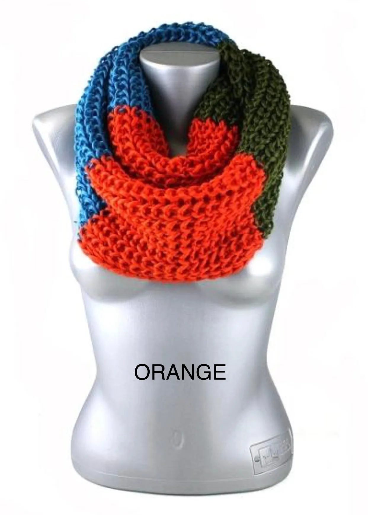 Womens Winter Scarf | Striped Infinity Warm Knit Scarf