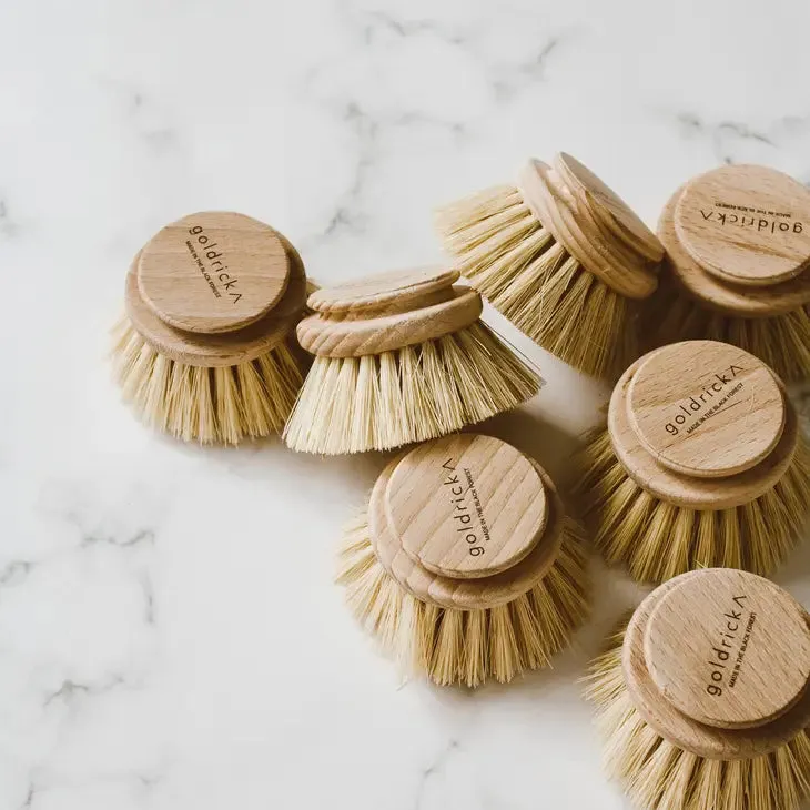 Wooden Dish Brush | Plant-Based Bristles - by Goldrick