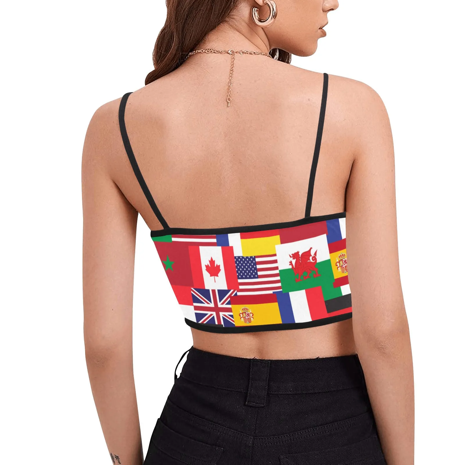 World Showcase Women's Spaghetti Strap Crop Top