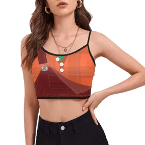 Wreck It Ralph Women's Spaghetti Strap Crop Top