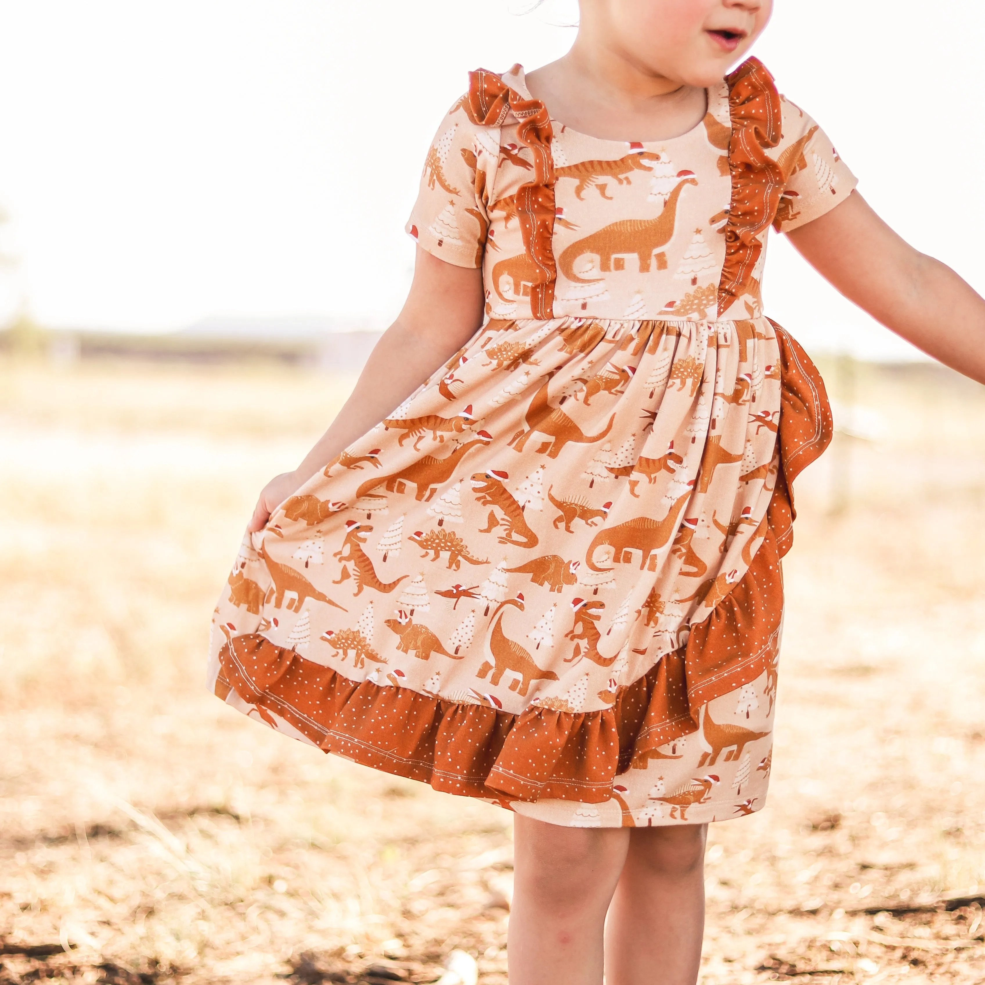 Youth Petal Dress and Romper Digital Sewing Pattern Sizes NB-16Y