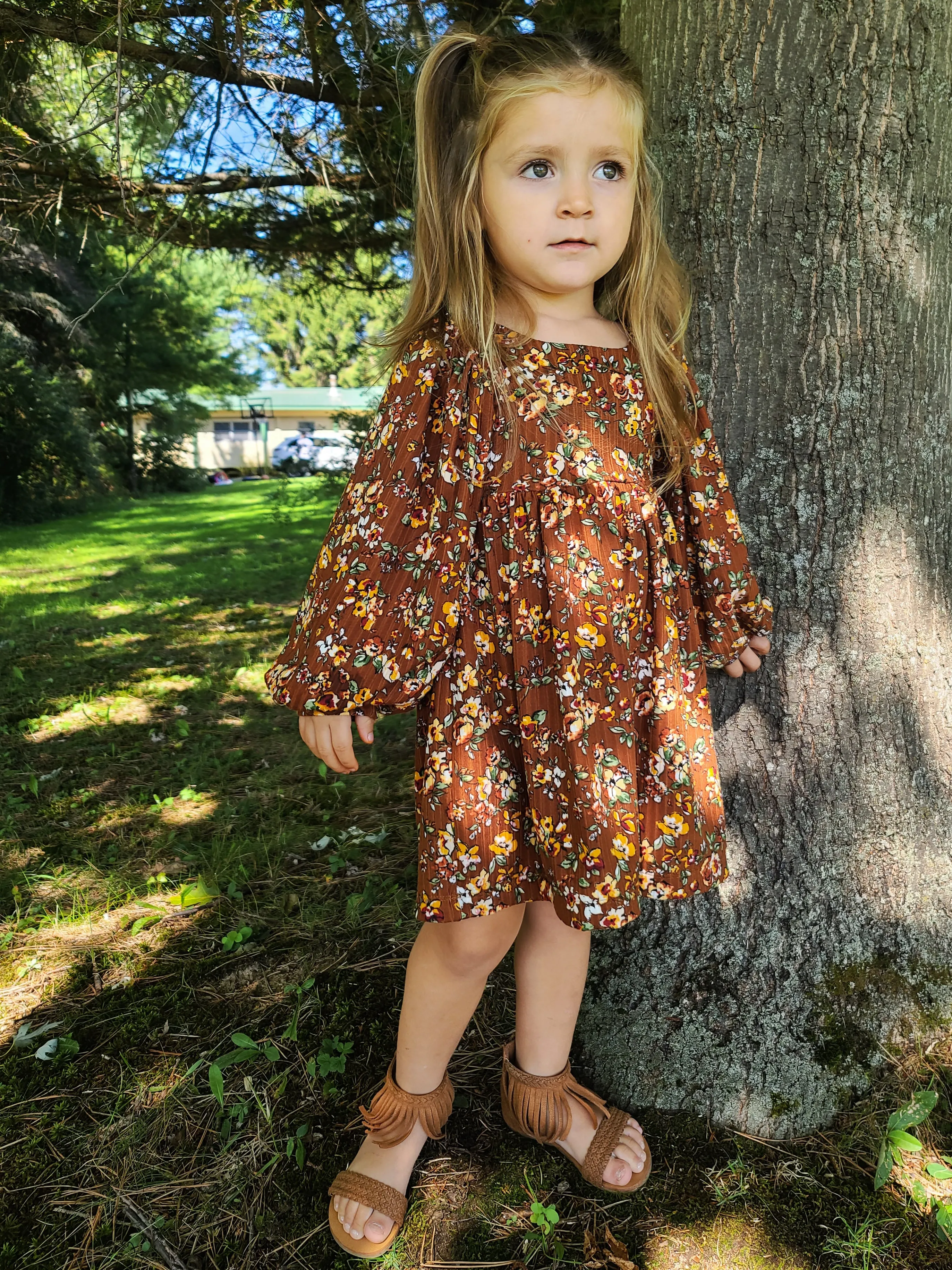 Youth Petal Dress and Romper Digital Sewing Pattern Sizes NB-16Y