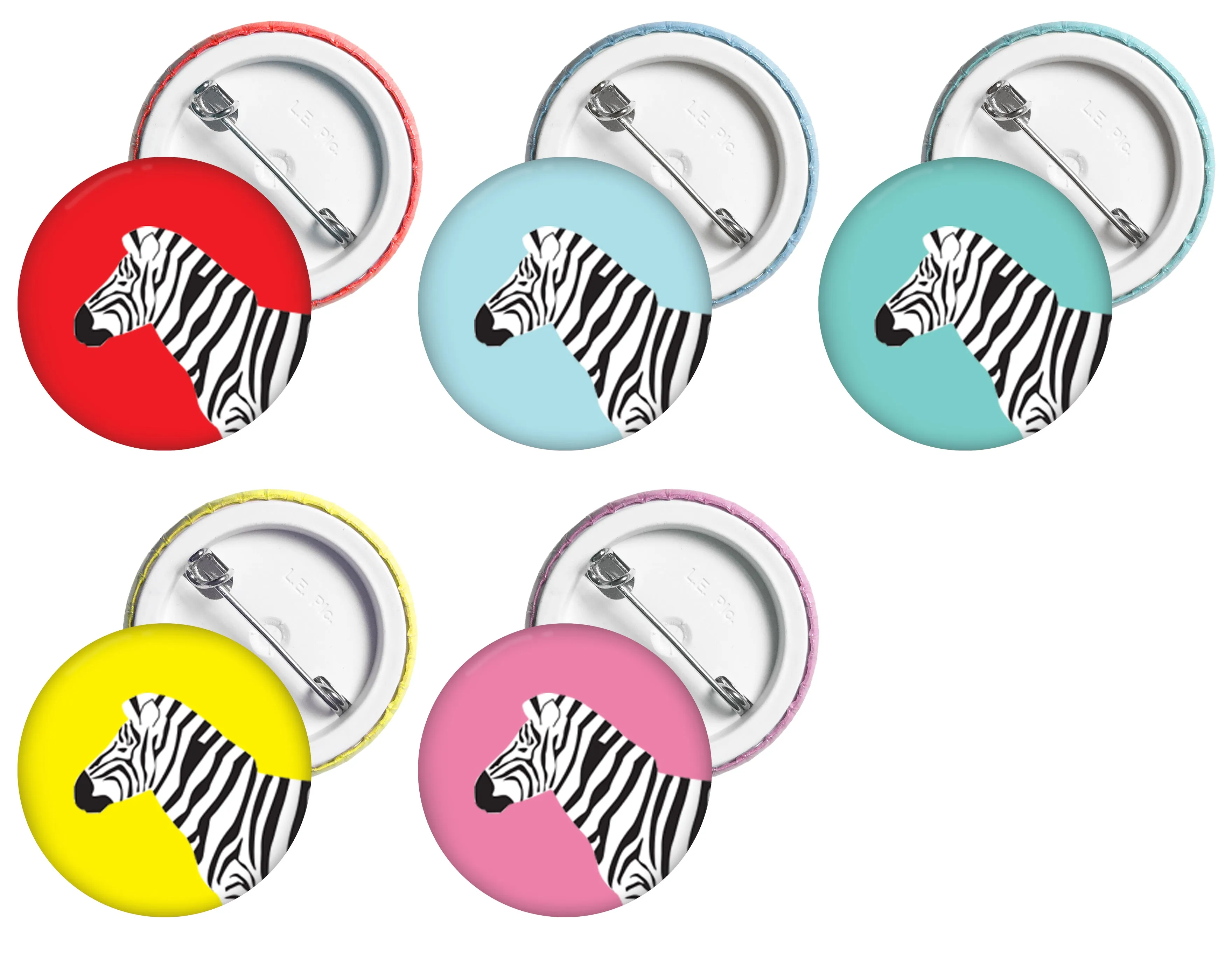 Zebra - Button Badge