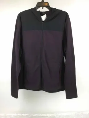 Zella Women Size L Plum/Black NWT Fleece Zip Front Activewear Jacket